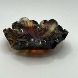 Floral trinket / jewelry holder 5 Approx 4” in Diameter